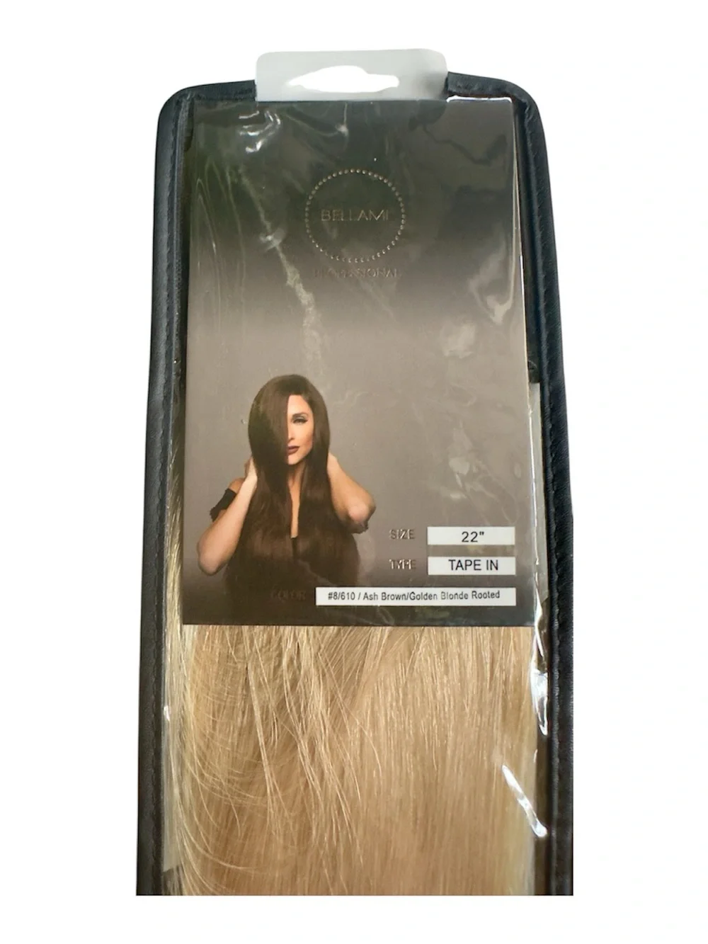 BELLAMI PROFESSIONAL 22” #8/610 ASH /Brown BLONDE HAIR EXTENSIONS FACTORY SEALED